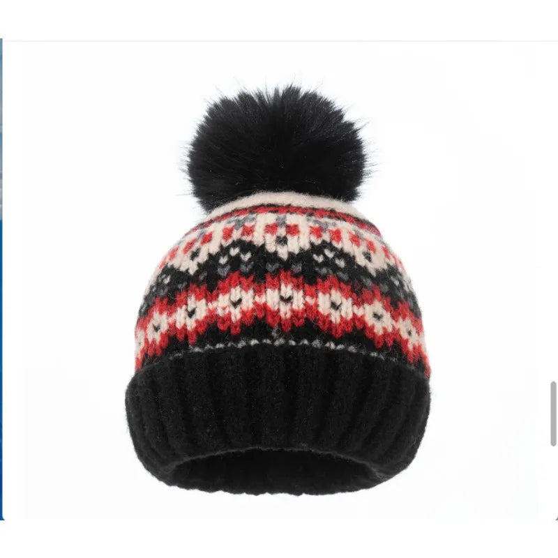Christmas Winter Pom Pom Knitted Beanie