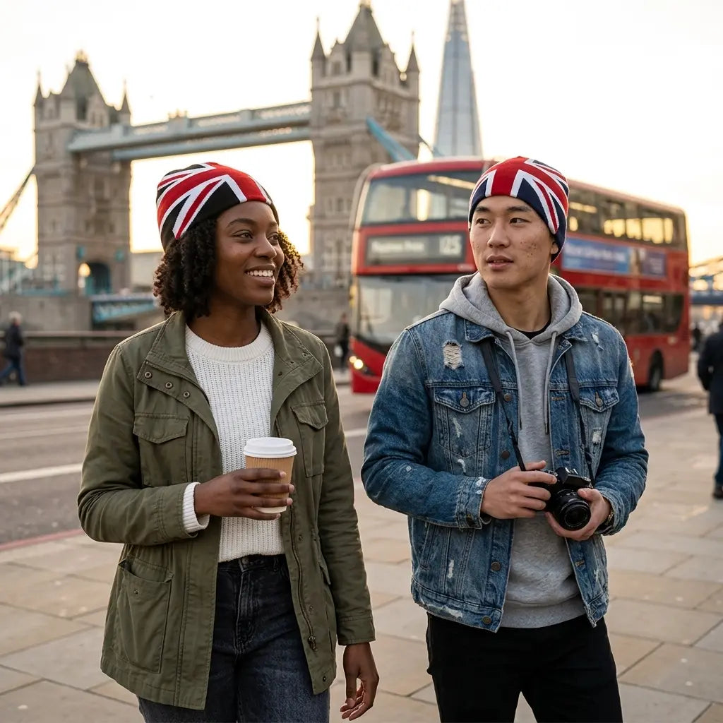 English Flag Knitted Beanie