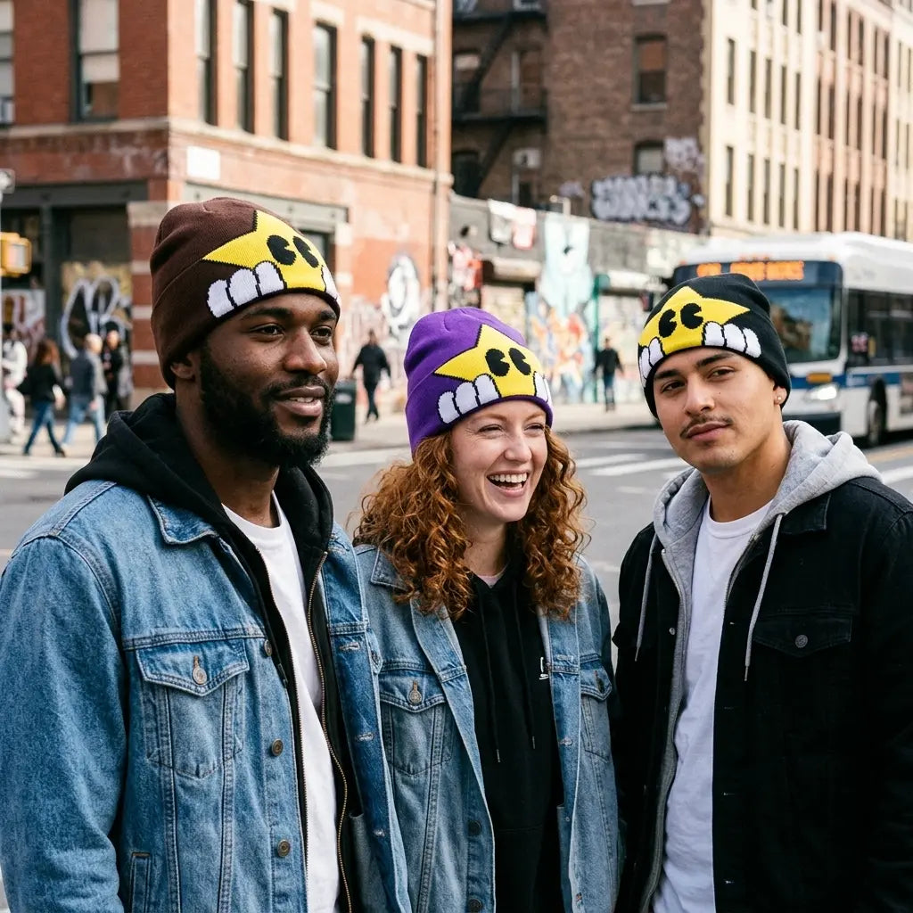 Hidden Star Cartoon Beanie