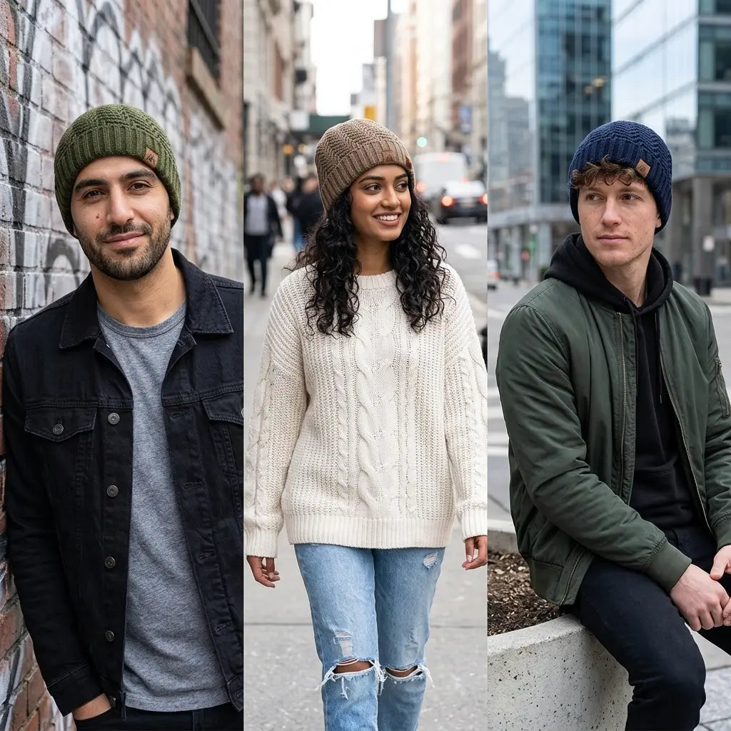 Mount Whitney Winter Geometric Beanie