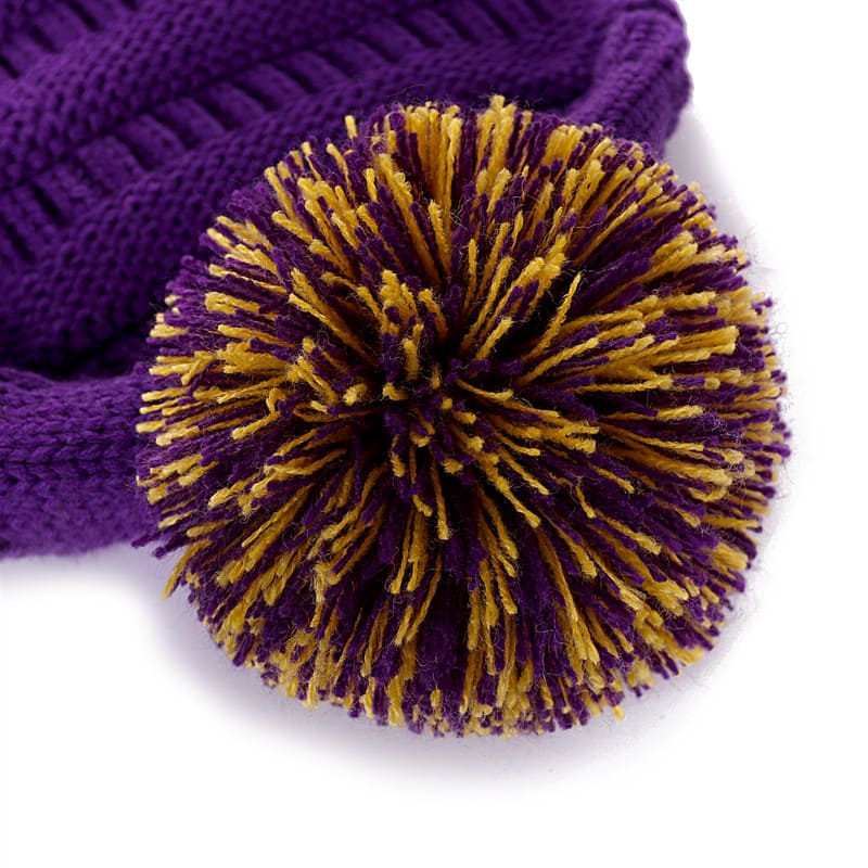 UR Bicolor Knitted Pompom Beanie