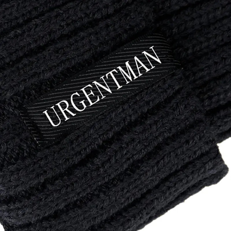 Urgentman Winter Knitted Beanie