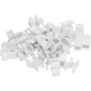 1/4" Wireframe Clips for Mini Lights, M5, 5mm LED Lights, White, Pack of 100
