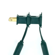 100 5mm Cool White QuadSpark® LED Strobe Christmas Lights, 6" Spacing, Green Wire