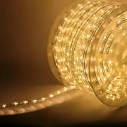 150' Warm White LED Rope Light, 2 Wire 1/2", 120 Volt