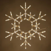 36" LED Folding Snowflake, Warm White Lights