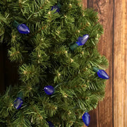 25 C7 Blue LED Christmas Lights, 8" Spacing, Green Wire [CLOSEOUT]