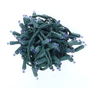35 5mm Blue LED Christmas Lights, 4" Spacing, Green Wire [CLOSEOUT]