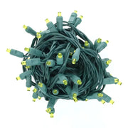 35 5mm Gold LED Christmas Lights, 4" Spacing, Green Wire [CLOSEOUT]