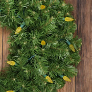 35 C6 Gold LED Christmas Lights, 4" Spacing, Green Wire [CLOSEOUT]