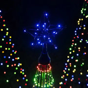 4' Multicolor LED Animated Outdoor Lightshow Tree, Black Frame
