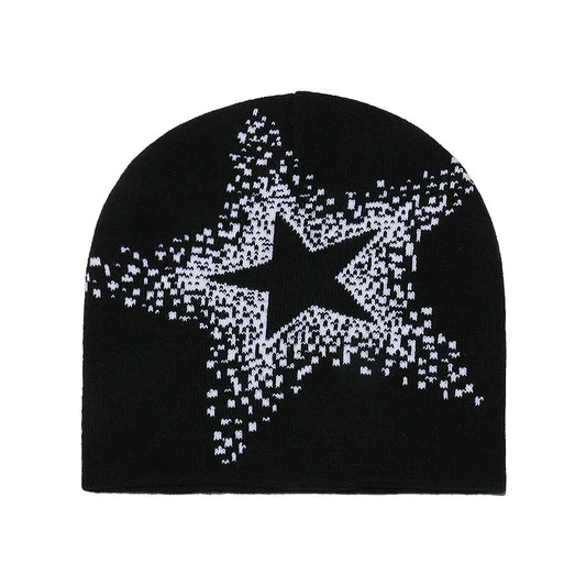 5-Point Star Skully Beanie