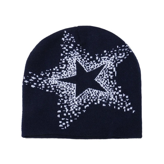 5-Point Star Skully Beanie