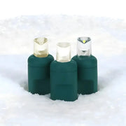 50 5mm ColorCraft® Champagne - Warm White, Pure White, and Cool White LED Christmas Lights, 6" Spacing, Green Wire