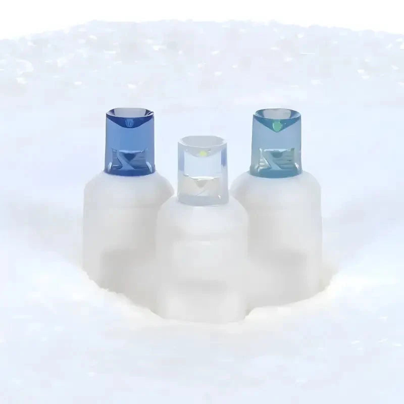 50 5mm ColorCraft® Arctic - Teal, Blue, and Cool White LED Christmas Lights, 6" Spacing, White Wire