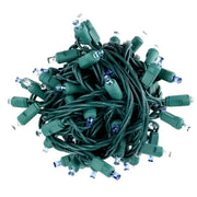 50 5mm ColorCraft® Arctic - Teal, Blue, and Cool White LED Christmas Lights, 6" Spacing, Green Wire