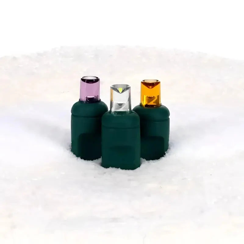 50 5mm ColorCraft® Halloween - Purple, Cool White, and Orange LED Christmas Lights, 6" Spacing, Green Wire