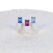 50 5mm ColorCraft® Stardust - Teal, Blue, and Purple LED Christmas Lights, 6" Spacing, White Wire