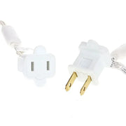 50 5mm Cool White SuperSpark® LED Strobe Christmas Lights, 6" Spacing, White Wire