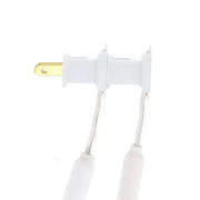 50 5mm Warm White SuperSpark® LED Strobe Christmas Lights, 6" Spacing, White Wire