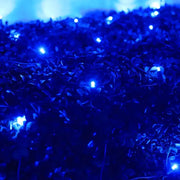 5mm 4' x 6' Blue DreamSpark® Smooth Fade LED Net Lights, Green Wire