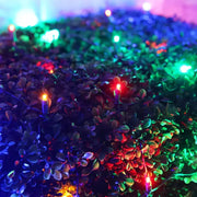 5mm 4' x 6' Multicolor DreamSpark® Smooth Fade LED Net Lights, Green Wire