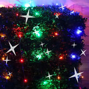 5mm 4' x 6' Multicolor DreamSpark® Smooth Fade LED Net Lights, Green Wire