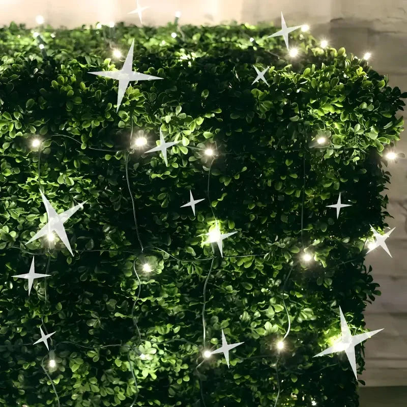 5mm 4' x 6' Warm White DreamSpark® Smooth Fade LED Net Lights, Green Wire