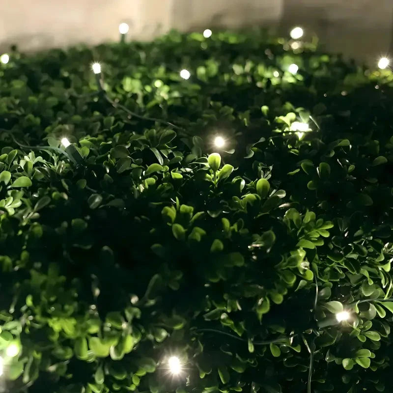 5mm 4' x 6' Warm White LED Net Lights, Green Wire