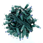 70 5mm ColorCraft® Arctic - Blue, Cool White, and Teal DreamSpark® Slow Fade LED Christmas Lights, 4" Spacing, Green Wire