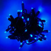 70 5mm Blue DreamSpark® Slow Fade LED Christmas Lights, 4" Spacing, Green Wire