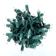70 5mm ColorCraft® Champagne - Warm White, Pure White, and Cool White DreamSpark® Slow Fade LED Christmas Lights, 4" Spacing, Green Wire