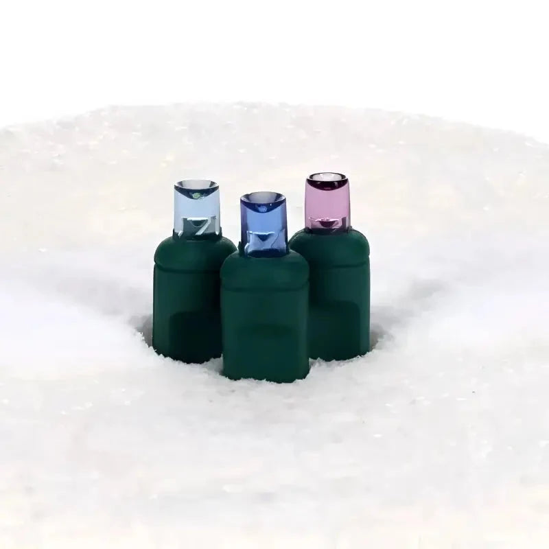 70 5mm ColorCraft® Stardust - Teal, Blue, and Purple DreamSpark® Slow Fade LED Christmas Lights, 4" Spacing, Green Wire