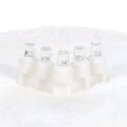 70 5mm Cool White DreamSpark® Slow Fade LED Christmas Lights, 4" Spacing, White Wire