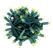 70 5mm Gold DreamSpark® Slow Fade LED Christmas Lights, 4" Spacing, Green Wire