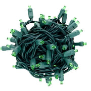 70 5mm Green DreamSpark® Slow Fade LED Christmas Lights, 4" Spacing, Green Wire