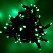 70 5mm Green DreamSpark® Slow Fade LED Christmas Lights, 4" Spacing, Green Wire