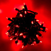70 5mm Red DreamSpark® Slow Fade LED Christmas Lights, 4" Spacing, Green Wire