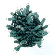 70 5mm Warm White DreamSpark® Slow Fade LED Christmas Lights, 4" Spacing, Green Wire