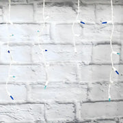 70 M5 Arctic - Blue, Cool White, Teal DreamSpark® Slow Fade LED Icicle Lights, White Wire [CLOSEOUT]