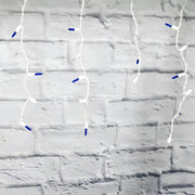 70 M5 Blue, Cool White DreamSpark® Slow Fade LED Icicle Lights, White Wire [CLOSEOUT]