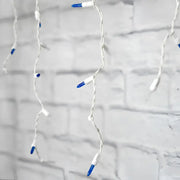70 M5 Blue, Cool White DreamSpark® Slow Fade LED Icicle Lights, White Wire [CLOSEOUT]