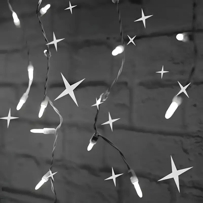 70 M5 Cool White DreamSpark® Slow Fade LED Icicle Lights, White Wire [CLOSEOUT]