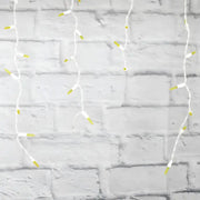 70 M5 Gold LED Icicle Lights, White Wire [CLOSEOUT]