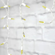 70 M5 Gold LED Icicle Lights, White Wire [CLOSEOUT]