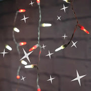 70 M5 Red, Cool White DreamSpark® Slow Fade LED Icicle Lights, White Wire [CLOSEOUT]