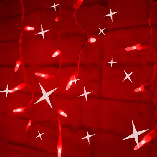 70 M5 Red DreamSpark® Slow Fade LED Icicle Lights, White Wire [CLOSEOUT]