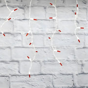 70 M5 Red DreamSpark® Slow Fade LED Icicle Lights, White Wire [CLOSEOUT]