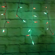 70 M5 Red, Green DreamSpark® Slow Fade LED Icicle Lights, White Wire [CLOSEOUT]
