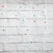 70 M5 Red, Green DreamSpark® Slow Fade LED Icicle Lights, White Wire [CLOSEOUT]